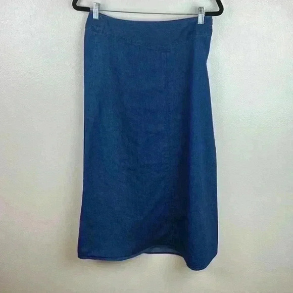 WOMEN'S size 10 blue Talbots Skirt - Picture 1 of 6